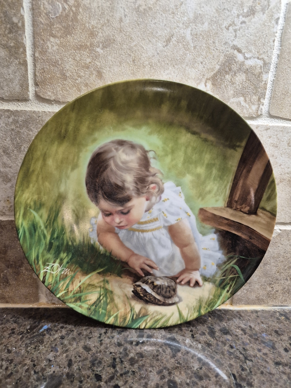 Vintage Collector Plate Donald Zolan Backyard Discovery 1986 Pemberton EUC